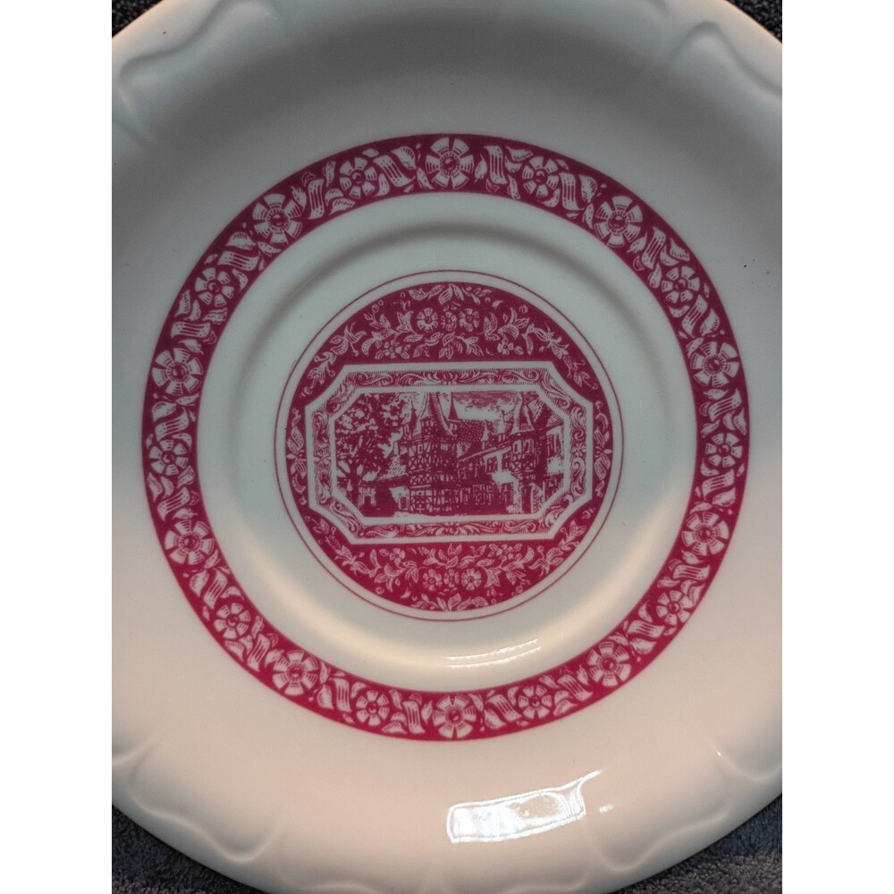Vintage German Porcelain Saucers (3),Heinrich For Rudesheimer Kaffee, 6.5” - Picture 7 of 13